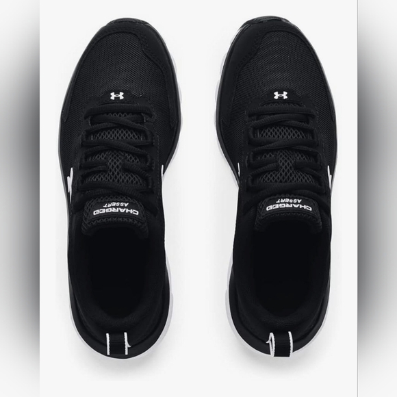 New Under Armour Charged Assert 9 running shoe Black White Women's Size 9 D Wide - Picture 5 of 10
